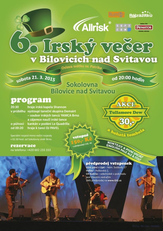 Irský večer Bílovice